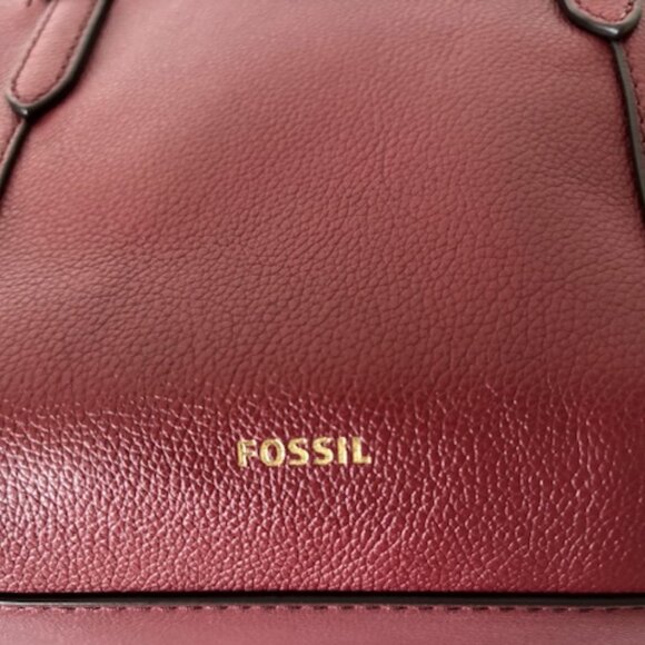 Fossil Skylar Satchel Red Velvet - Picture 6 of 14